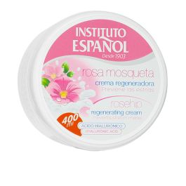 Instituto Español Crema Regeneradora Rosa Mosqueta Antiarrugas Antiedad con Ácido Hialurónico, 400 ml