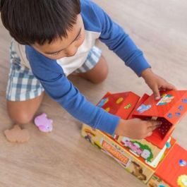 Goula Juego de Construcción de Madera "Mi Primera Granja" con 10 Piezas para Apilar y Construir, Cartón y Madera, para Niños +1 Año