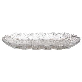 Home Deco Factory Juego de 2 Bomboneras con Bandeja, de Vidrio y Cristal