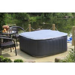 SUN SPA Spa inflable cuadrado laminado 4 personas - 1,57 x 0,67 m