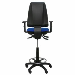 Piqueras y Crespo Taburete Elche S Ergonómico con Aro Reposapiés, Tejido Bali Azul - Fabricado en España Piqueras y Crespo Taburete Elche S Ergonómico con Aro Reposapiés, Tejido Bali Azul - Fabricado en España