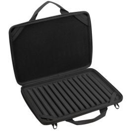 Rivacase 5116 - Funda Antishock rígida para Portátil/Chromebook/MacBook 11.6"-14" Negro, Asa y Correa Hombro