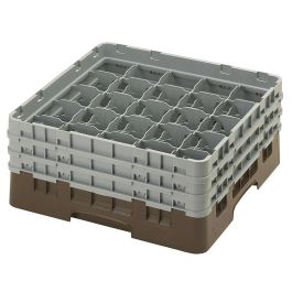 CAMBRO - 25S638-167 - Cesta de lavado 25 comp. 3 alturas - 8,7 cm Ø máx. - alt. máx. 17,6 cm - 50 x 50 x 22,5 cm - Castaño Precio: 73.89000036. SKU: B15RZNJZHJ