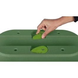 Eda Jardinera Cavaliere Osaka 19,5 L EDA1700490098073 Sistema de Fijación para Balcones y Barandillas Verde Laurel