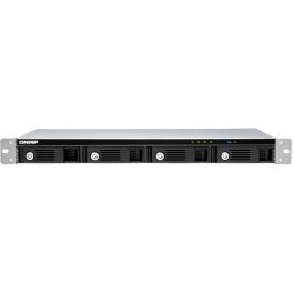 QNAP TR-004U Carcasa Externa de Rack 1U 4 Bahías para HDD/SSD 2.5/3.5" SATA, USB-C 3.2 Gen 1, RAID, Hot-Swap