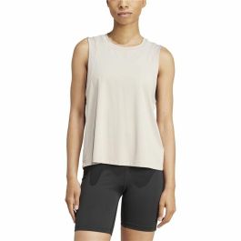 Camiseta de Tirantes Mujer Adidas Studio Beige