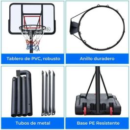Ociotrends Aro Baloncesto F12X470mm Metal-PP Canasta