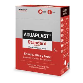 Aguaplast Plaste en Polvo Standard 5 kg para Enlucir, Alisar y Tapar Grietas en Paredes y Techos Precio: 20.50000029. SKU: S7904703
