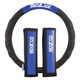 Sparco SPC1111KAZ Funda Volante y Almohadillas Universales Negro-Azul | Juego Antideslizante Lavable 100% Poliéster Precio: 18.49999976. SKU: S3700578