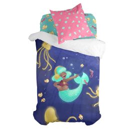 Juego de funda nórdica HappyFriday Mr Fox Happy mermaid Multicolor Cama de 80 2 Piezas Precio: 43.88999967. SKU: B1KC937X97