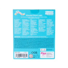 Wondee Lámpara Winston Squishmallow de Silicona, Luz Nocturna con 3 Niveles de Brillo, 11 cm