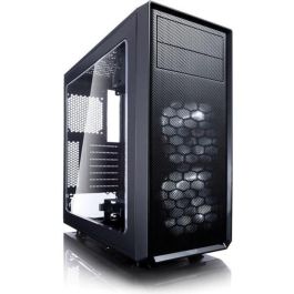 Fractal Design Focus G Funda PC Torre Mediana con Ventana Grande, 2 Ventiladores LED Blancos Silent LL 120mm, Soporte Radiador 280/240mm, Negro