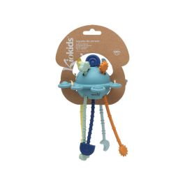 KioKids Juguete de Estimulación Sensorial para Bebé de Silicona con Botones Pop It y Cuerdas Táctiles +10 meses