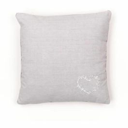 Today TOD1700240673742 Cojín Charme Chambray con Petite broderie Constance 40x40 cm