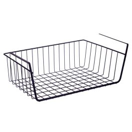 Soporte Negro Metal Cesto Kinvara 40x25.5x14 cm - Hierro (12 Unidades) Soporte Negro Metal Cesto Kinvara 40x25.5x14 cm - Hierro (12 Unidades)