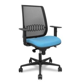 Silla Piqueras Y Crespo Alares Brazos Regulables Ergonomica Mecanismo Sincro Respaldo Malla Negra Asiento Tapizado Bali Azul Cielo Precio: 269.69000058. SKU: B15NYHAQJH