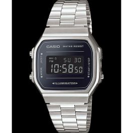 Reloj Hombre Casio A168WEM-1EF Negro Plateado Precio: 41.68999945. SKU: S0449576