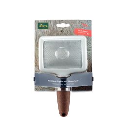 Hunter Cepillo Combinado Cardar y Peinar para Perros y Gatos Talla L | Desenreda, Elimina Pelo Muerto con Dientes Giratorios y Púas de Acero Inoxidable