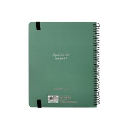 Agenda Escolar Antartik Año 24 - 25 Curso Coleccion Minimal Green Día Página A5