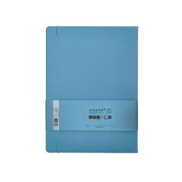 Cuaderno Con Gomilla Antartik Notes Tapa Dura A4 Hojas Rayas Azul Claro 100 Hojas 80 gr Fsc