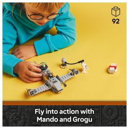 Lego Star Wars Caza Estelar N-1 de Mando y Grogu 75410 con 3 Personajes LEGO