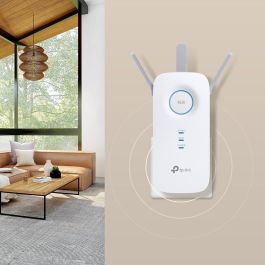 TP-LINK RE550 Extensor de Red Wi-Fi AC1900 Doble Banda, 1300 Mbit/s, con Gigabit Ethernet, Compatible con WPS