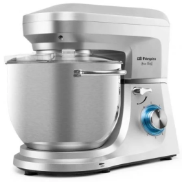 Orbegozo Batidora Amasadora AM 8000 17756 ORB 1800W Batidora con Bol de Acero Inoxidable de 7L Movimiento Planetario 6 Velocidades + Pulse Precio: 131.78999955. SKU: B12KMQ9948