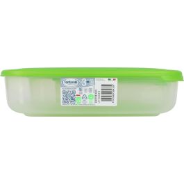 Tontarelli Set 3 Fiambreras Rectangulares 1L/2L/3L Tapa Verde Family (20 Cajas)