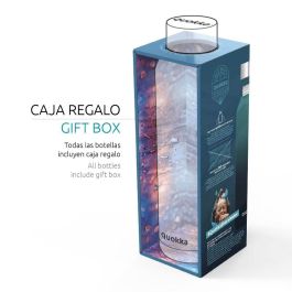 QUOKKA Botella Termo de Acero Inoxidable 510 ml, Color Jet Black - Sólido