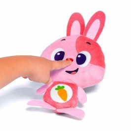 Muñeco gusy luz baby bunny rosa con luz y sonido. 7.5 cm