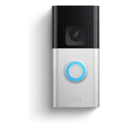 Amazon Ring Video Doorbell 3 Plus - Timbre Videoportero Inteligente con Batería, Visión Nocturna, Audio de 2 Vías, 150°, WiFi, Inalámbrico, Color Plata/Negro Precio: 144.50000048. SKU: B1DSA93J8X