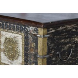 Giner y Colomer Baúl de Madera de Mango con Detalles en Bronce, 46x116x40 cm