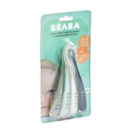 Béaba Set de 4 cucharas primera comida Silicona suave Rainbow