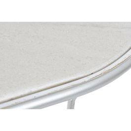 Consola Chic DKD Home Decor Blanco Plateado 35 x 78 x 115 cm Consola Chic DKD Home Decor Blanco Plateado 35 x 78 x 115 cm