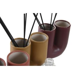 DKD Home Decor Ambientador Mikado Urban Mostaza Morado Gres con Varillas 100 ml 6 x 11 x 11 cm (3 Unidades)