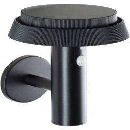 Brilliant BRI4004353437823 Aplique de Exterior Alvero LED y Solar con Detector de Movimiento, 4 W, Negro, Metal y Plástico Brilliant BRI4004353437823 Aplique de Exterior Alvero LED y Solar con Detector de Movimiento, 4 W, Negro, Metal y Plástico