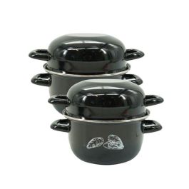 FACKELMANN AABIS16822 Juego de 2 Ollas para Mejillones Esmaltadas - 20,5 x 26 x 17,5 cm Precio: 64.5656. SKU: B1CYZVXB8G