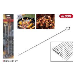 Set de 6 pinchos para barbacoa de metal, 27 cm - Algon BBQ (24 Unidades) Precio: 23.50000048. SKU: B13XTSMBQN