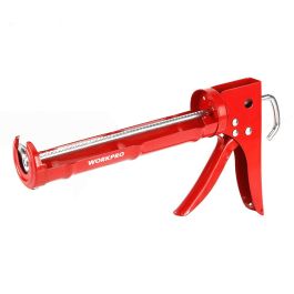 Workpro Pistola selladora 230 mm con eje rotativo, función corta punta y rompesello, roja