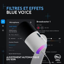Un micrófono para juegos RGB premium con tecnología LIGHTSYNC, que cuenta con una cápsula dinámica personalizada y software avanzado, cápsula de rango medio Un micrófono para juegos RGB premium con tecnología LIGHTSYNC, que cuenta con una cápsula dinámica personalizada y software avanzado, cápsula de rango medio