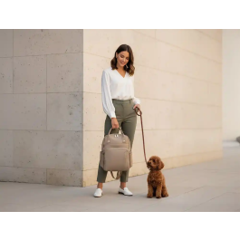 Antartik Mochila Nova Compartimentos Nailon Repelente Agua Beige 410x180x320 mm