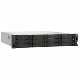 Qnap Servidor NAS Ts-H1277Axu-Rp-R7, 32GB DDR5, 12 Bahías, Montaje en Bastidor 2U
