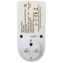 Tibelec Programador Digital Diario y Semanal, 3600W 230V, 10 Programas, con Tecla Aleatoria y Batería de Respaldo