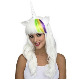 Peluca larga blanca unicornio Precio: 11.5071. SKU: S8604687