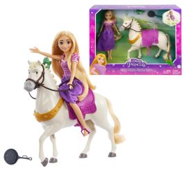 Mattel Hlw23 Muñeca Rapunzel con rodillas flexibles y Caballo Maximus con silla y brida, incluye Figura Pascal Disney Enredados +3 años Precio: 32.88999978. SKU: S7186321