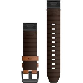 Garmin Correa QuickFit 22mm Cuero Marrón/Gris Pizarra para Smartwatch