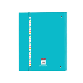 Carpeta de anillas Benetton Summer Azul 27 x 32 x 3.5 cm
