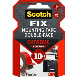 Scotch Cinta Doble Cara Montaje Extreme para Exteriores Máximo 10 kg 19mm x 1,5m