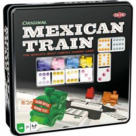 Tactic Caja Metálica Tren Mexicano Juego de Dominó Construye tu Propio Tren Mexicano El Ganador es el Primero en Haber Puesto Todas sus Fichas de Dominó Precio: 50.58999957. SKU: S7123500