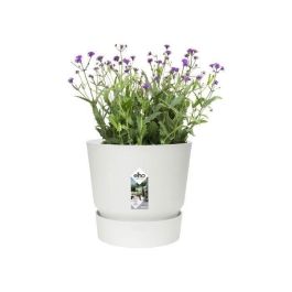 Maceta redonda ELHO Greenville 40 - Exterior - Ø 39 x H 36.8 cm - Blanco Maceta redonda ELHO Greenville 40 - Exterior - Ø 39 x H 36.8 cm - Blanco